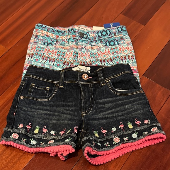 Cherokee Denim and Patterned Shorts Set - Picture 1 of 1